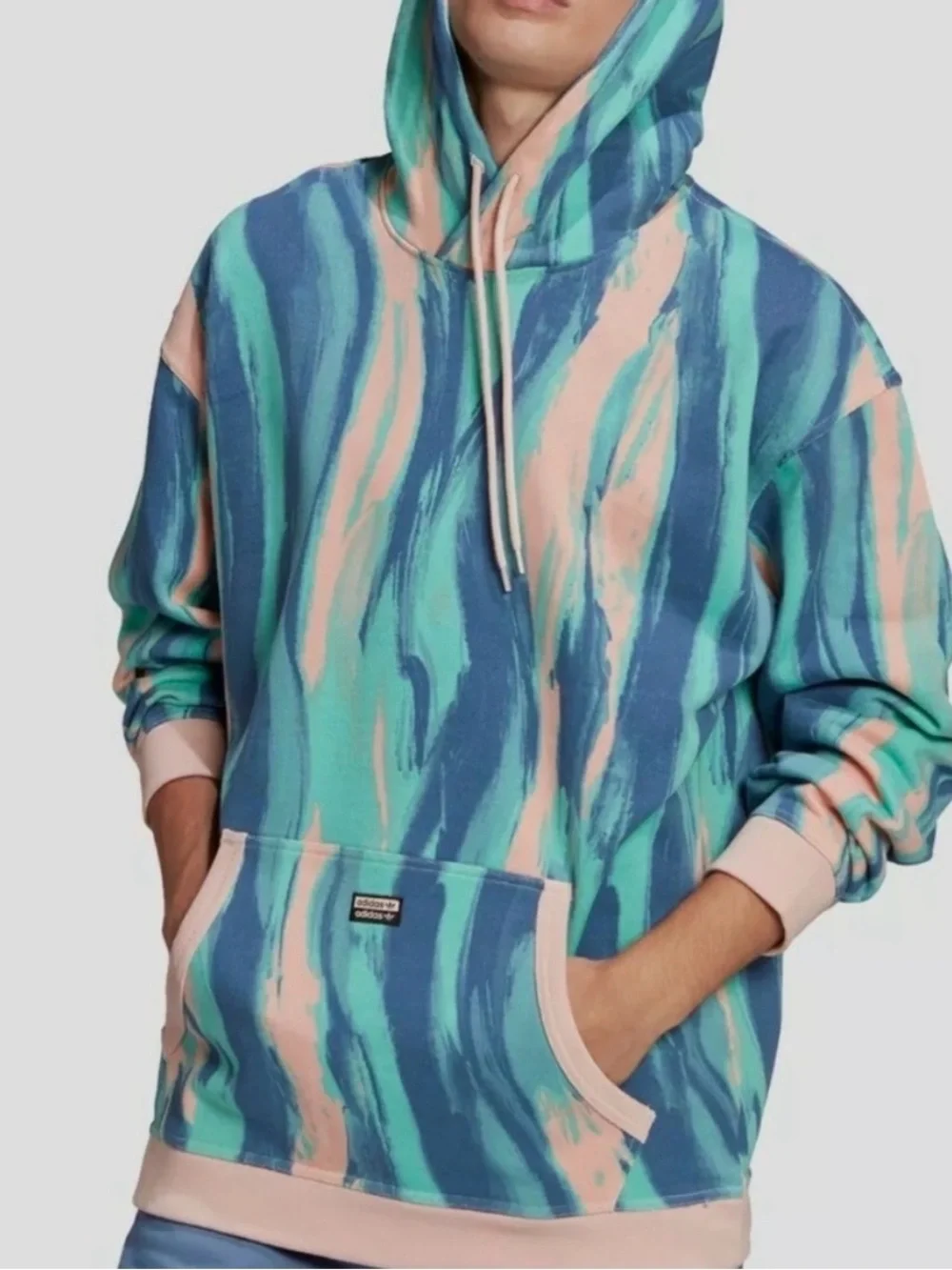 ADIDAS ORIGINALS RYV TIE DYE MARBLED HOODIE - MULTI
